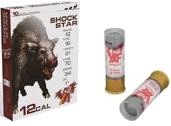  Патрон для гладкоствольного оружия Y.A.F.-Sovrano-Пуля-Shock Star (12/70)(34г) в Алматы | Казахстан | Корган Центр | KORGAN