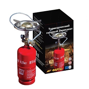 Туристический газовый комплект 1,2 л — газовая горелка или лампа для туризма и кемпинга в Казахстане