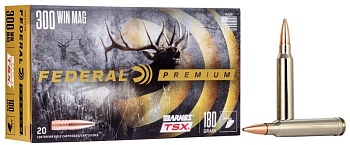 Патрон для нарезного оружия FEDERAL P (.300 Win.Mag.) BARNES TRIPLE-SHOCK X (B-TSX)(180grs)(11,66г) доступен в нашем магазине