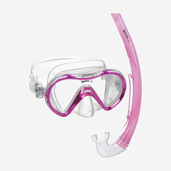 Комплект MARES SEAHORSE: Маска + Трубка (детский)(8-14лет)(розовый/прозрачный) — купить в Алматы | KORGAN.KZ