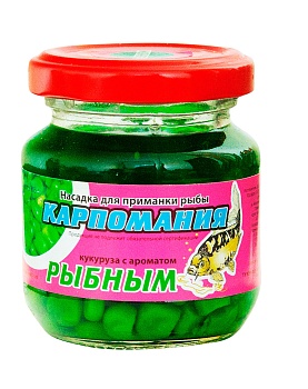 Кукуруза КАРПОМАНИЯ (мягкая)(зелёная с аром.рыбы)(105г.) — приманки, бойлы, пеллетс | Алматы, Казахстан
