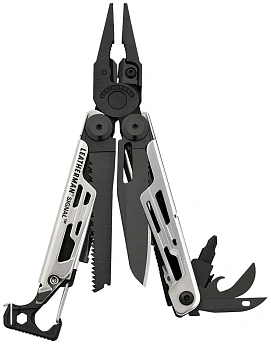 Мультиинструмент LEATHERMAN Мод. SIGNAL BLACK & SILVER для охоты и туризма в Алматы, Казахстан