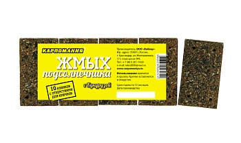 Жмых подсолнечника КАРПОМАНИЯ (кукуруза)(кубики)(10шт.) — приманки, бойлы, пеллетс | Алматы, Казахстан