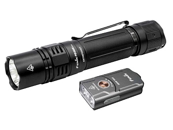 Фонарь FENIX Мод. PD36R PRO + Фонарь FENIX Мод. E03R V2.0 серый — налобные, ручные и кемпинговые фонари | Алматы, Казахстан