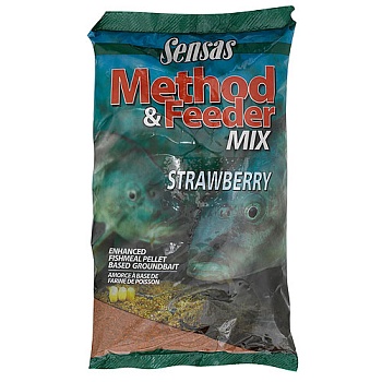 Прикормка SENSAS Мод. 3000 METHOD FEEDER STRAWBERRY — приманки, бойлы, пеллетс | Алматы, Казахстан