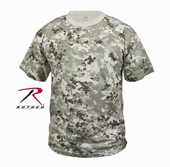 Майка ROTHCO Мод. MILITARY (короткий рукав)(poly/cotton)(Total Terrain Camo) — характеристики, материалы и назначение | KORGAN.KZ