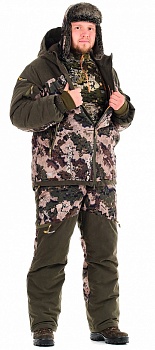 Костюм  зимний NOVATEX "Кобра Зима" -25°С (тк.алова)(белая цифрв) — одежда для охоты, рыбалки и города | KORGAN Алматы