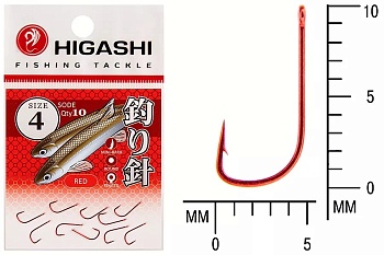 Крючки HIGASHI Мод. SODE RINGED #4 — рыболовный крючок, различными формами и размерами | Алматы, Казахстан