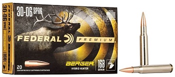 Патрон для нарезного оружия FEDERAL P (.30-06 Sprg.) BERGER HYBRID HUNTER (BHH)(168grs)(10,89г) доступен в нашем магазине
