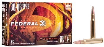 Патрон для нарезного оружия FEDERAL (.30-06 Sprg.) FUSION (FSP)(165grs)(10,69г) доступен в нашем магазине