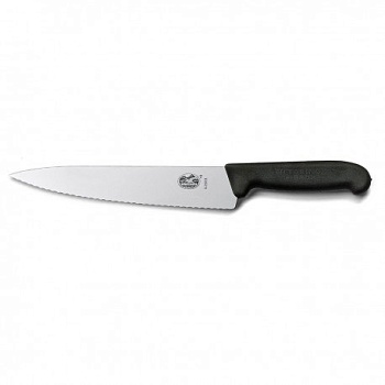 Кухонный нож VICTORINOX Мод. FIBROX CARVING SERRATED #5.2033.19 для кухни в Алматы, Казахстан