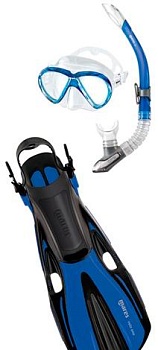 Комплект MARES VOLO ONE MAREA: Маска + Трубка + Ласты (REFLEX BLUE) — купить в Алматы | KORGAN.KZ