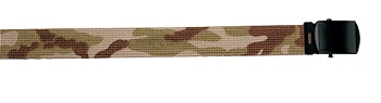Ремень ROTHCO Мод. COTTON REVERSIBLE (Tri-Color Desert Camo/Tan) — технические характеристики, материалы и назначение | KORGAN