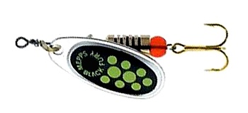 Блесна MEPPS BLACK FURY (silver chartreuse dots) — купить блесну в Алматы | KORGAN