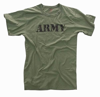 Майка ROTHCO Мод. MILITARY VINTAGE ARMY (короткий рукав)(poly/cotton)(O.D.) — характеристики, материалы и назначение | KORGAN.KZ