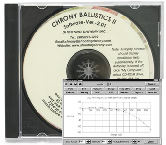 Программное обеспечение SHOOTING CHRONY Мод. CHRONY BALLISTICS II