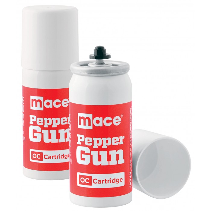 Картриджи (2шт.) MACE Мод. OC-PEPPER (для газового баллона-пистолета)(2x28г.) Струйно-Аэрозольные (OC-Pepper+UV-Dye)