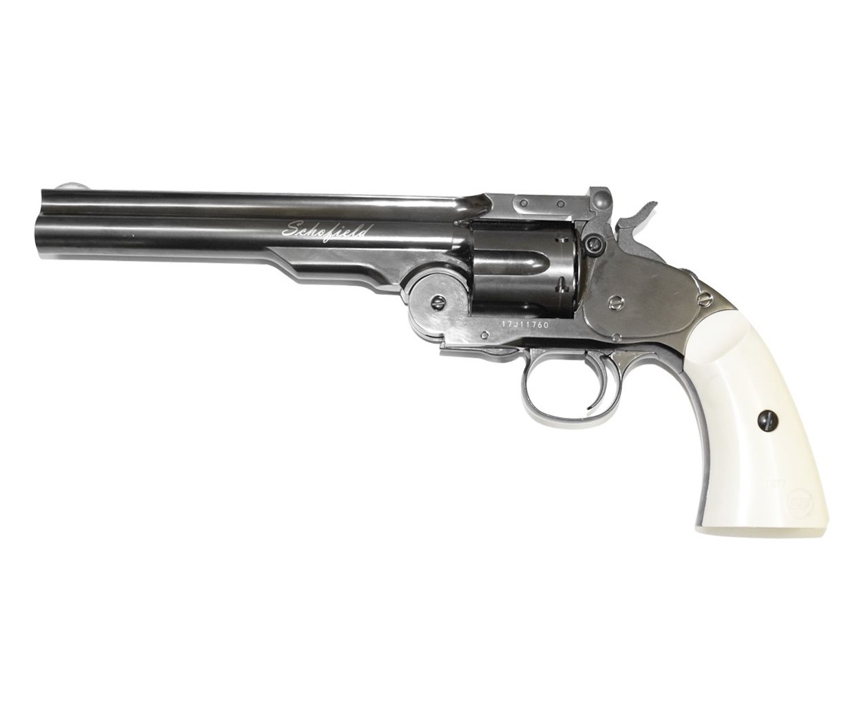 Пневматический револьвер ASG Мод. SCHOFIELD 6" WHITE