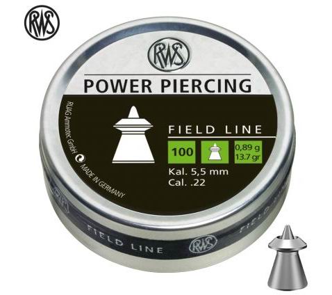 Пульки RWS Мод. Field Power Piercing (4,5мм)(0,58г.)(упаковка: 200шт.)