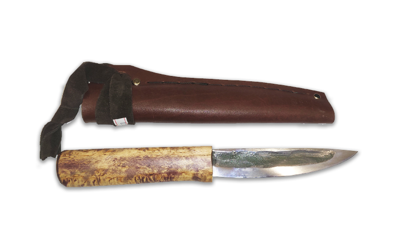 R7, Якутский нож с кованым долом.