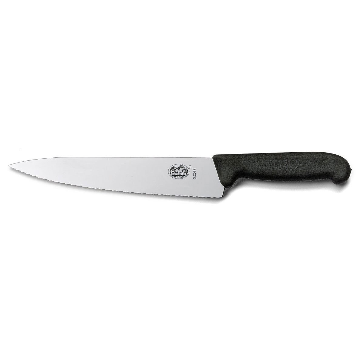 Кухонный нож VICTORINOX Мод. FIBROX CARVING SERRATED #5.2033.22