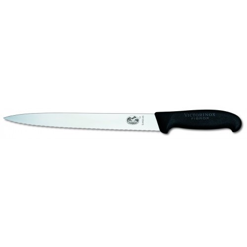Кухонный нож VICTORINOX Мод. FIBROX SLICING SERRATED #5.4433.25