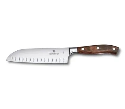 Кухонный нож VICTORINOX Мод. WOOD SANTOKU FLUTED #6.8520.17RADG