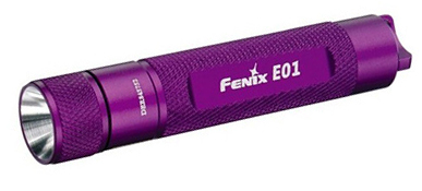 Фонарь FENIX Мод. E01 фиолетовый