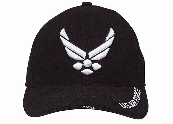 Кепка ROTHCO Мод. DELUXE LOW PROFILE INSIGNIA "AIR FORCE" (Black)