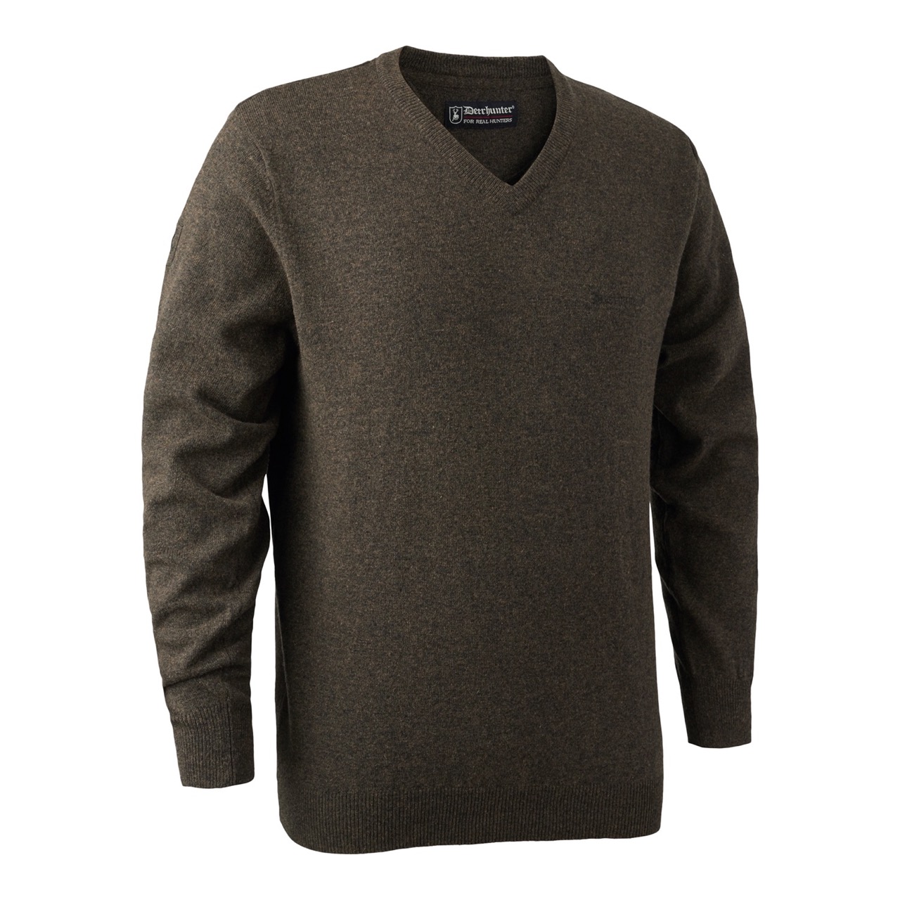 Пуловер DEERHUNTER-BRIGHTON V-NECK (коричневый)