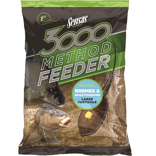 Прикормка SENSAS Мод. 3000 METHOD FEEDER BREAM&BIG FISH