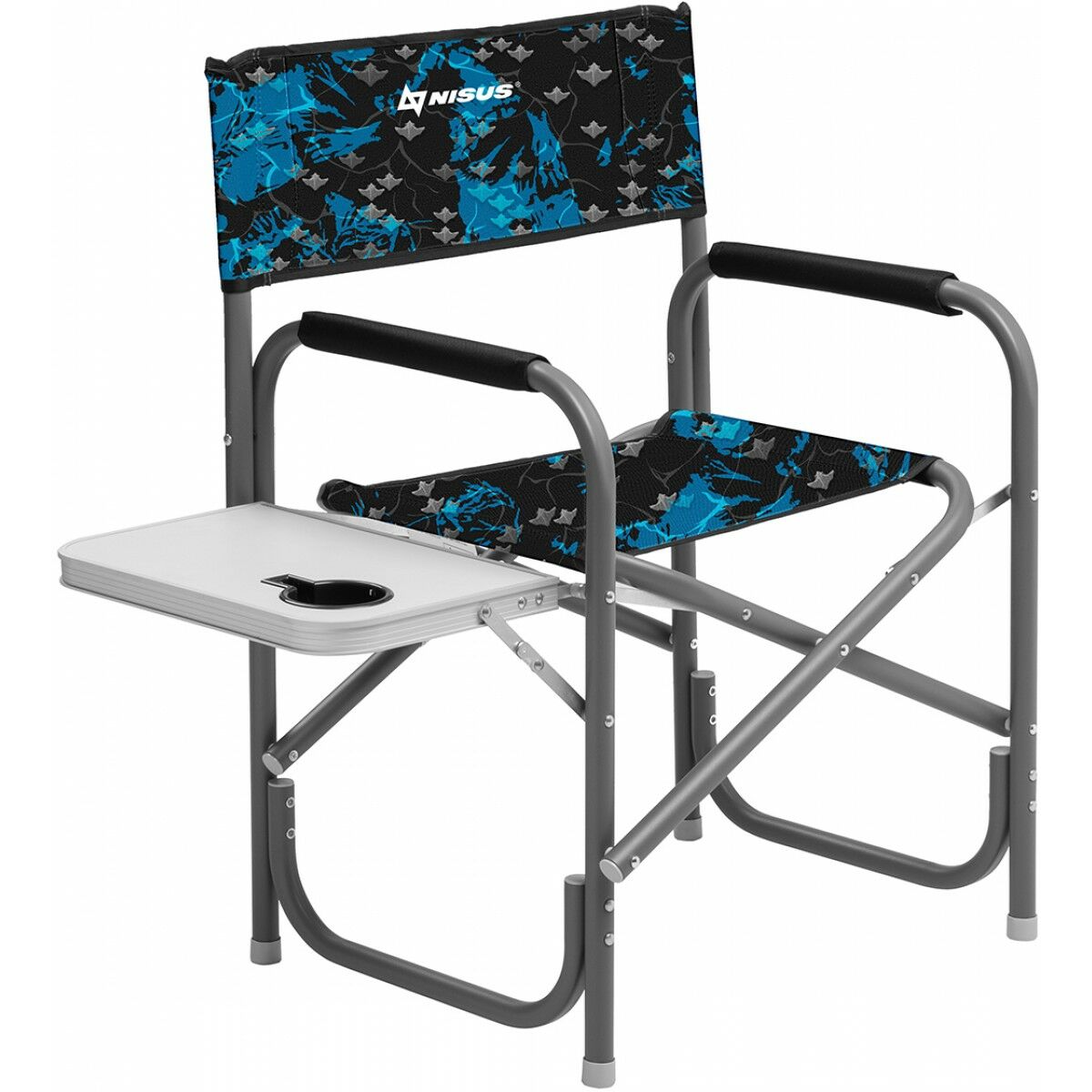 Кресло складное NISUS с откидным столиком Мод. N-DC-95200T-GRD