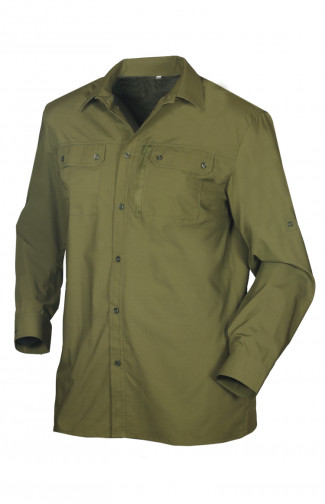 Рубашка тактическая ОКРУГ "Сафари" (длинный рукав)(тк. сорочка)(олива)