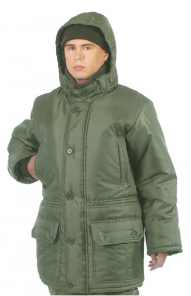 Куртка мужская зимняя ОКРУГ "Рыбак -35°C" (тк.полиамид/синтепон)(олива)