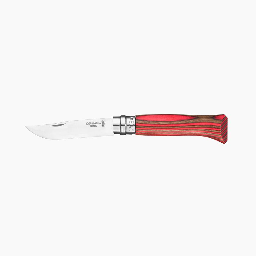 Нож складной Opinel №8 Laminate red