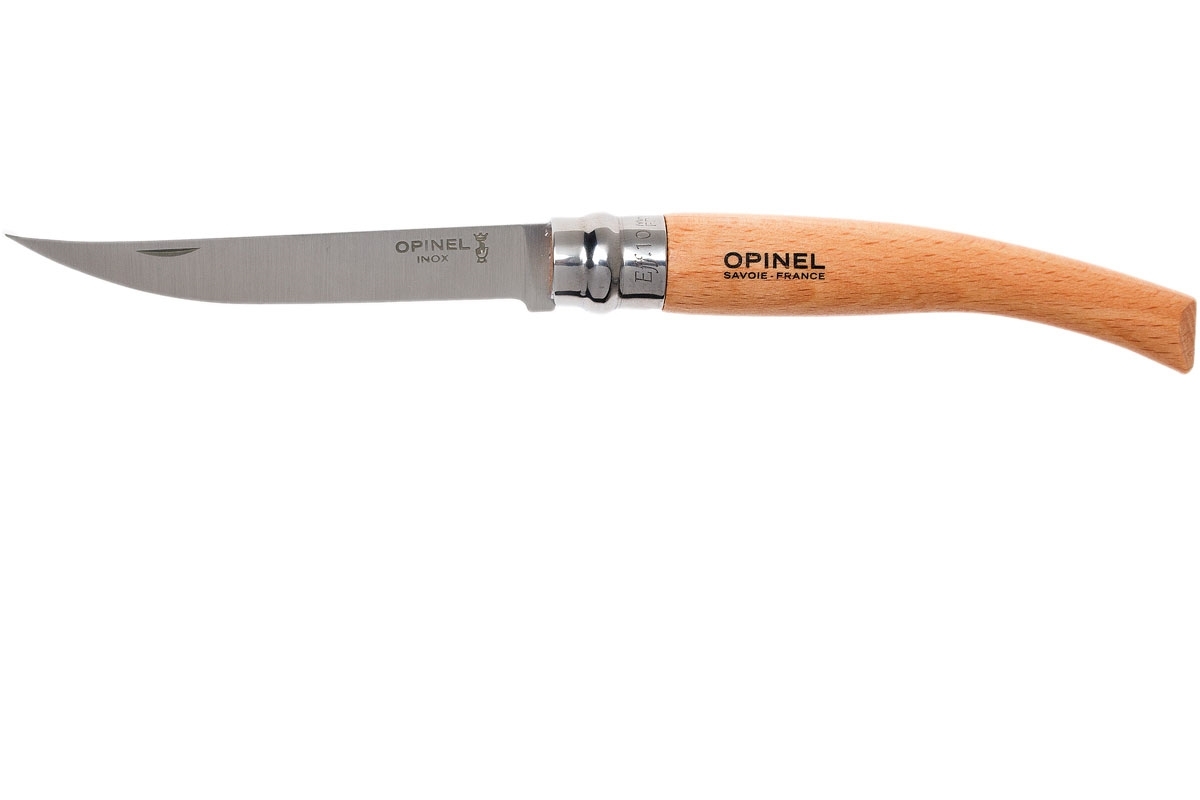 Нож складной Opinel 10 см Филейный Бук
