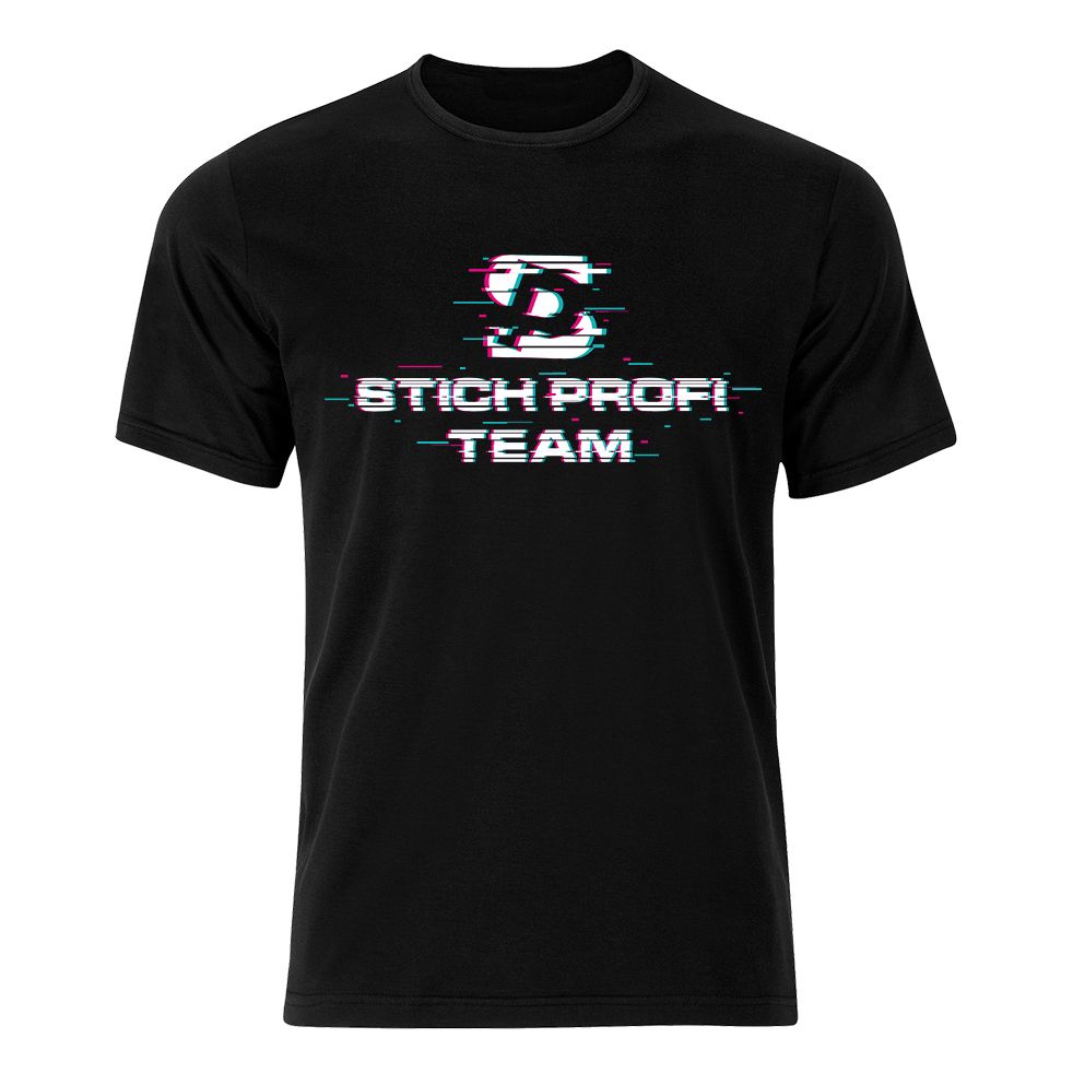 Футболка "Stich Profi" "Team" (тк.хлопок)(черный)